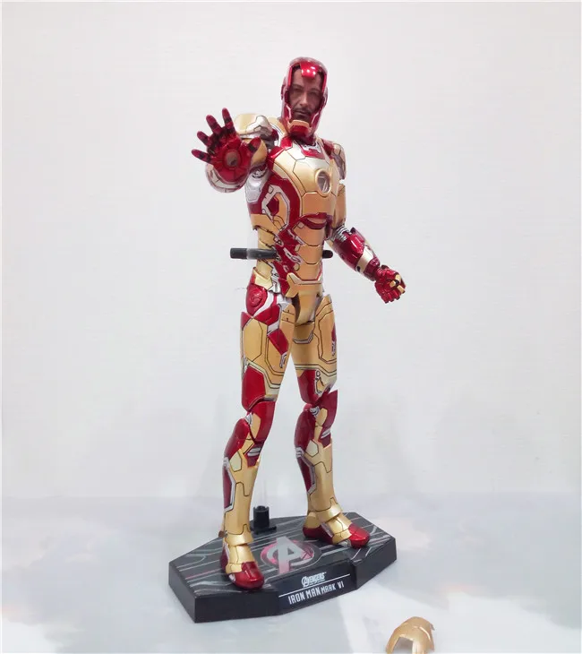 HC HotToys Мстители Железный человек Марк XLII Gloden ПВХ экшн-Фигурки игрушки | Игрушки и