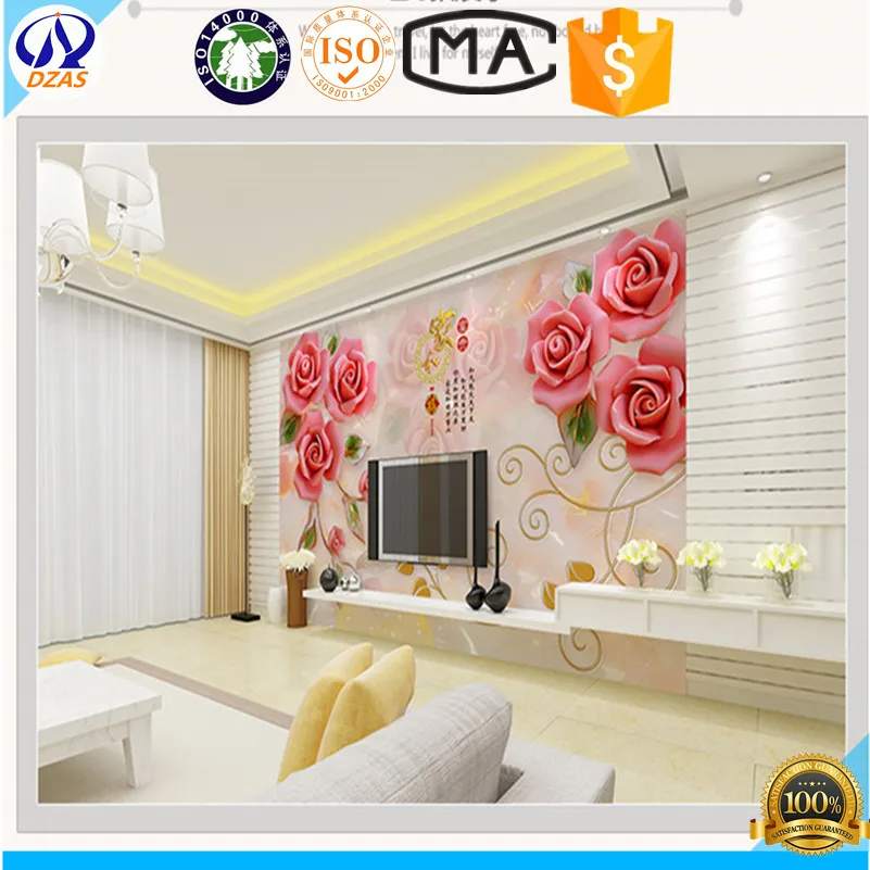 

European - style three - dimensional personality TV background wallpaper simple bedroom living room wallpaper non - woven large