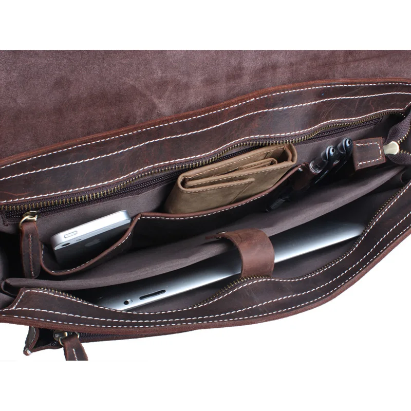 Сумка-мессенджер TIDING для мужчин сумка ноутбука в винтажном стиле