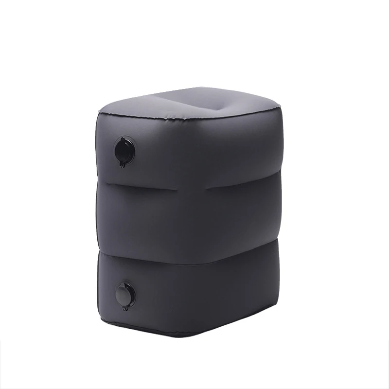 2-valve cushion grey Экологичная легкая подушка для путешествий из ТПУ, надувная подушка для самолета, переносная Подушка для спины, подушки для шеи - Цвет: 2-valve cushion grey
