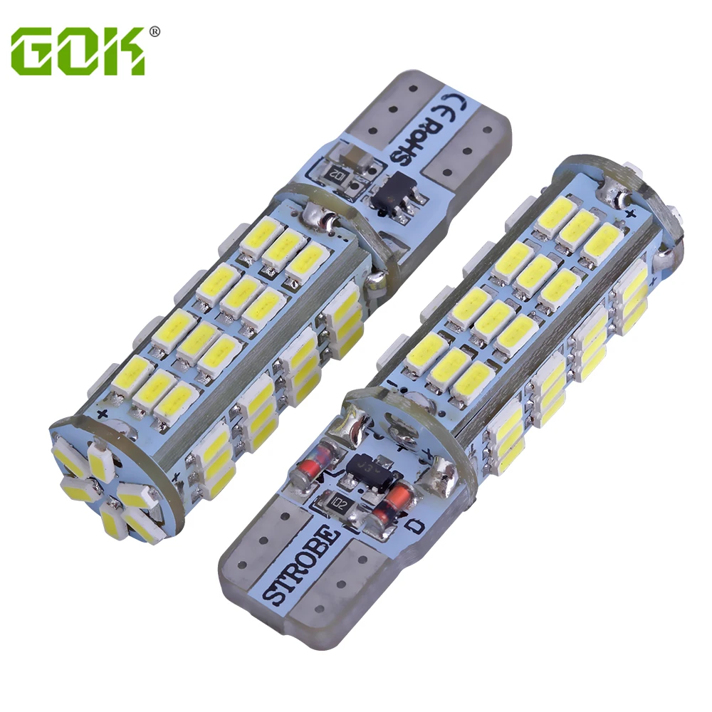 2 Шт. T10 54smd 3014 Светодиодный Стробоскоп Мигающий Автомобильные Аксессуары