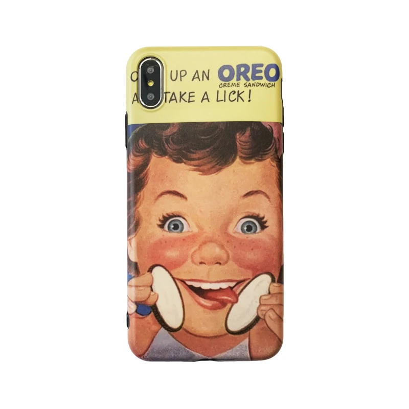 Чехол для телефона GlamPhoneCase с милым мультипликационным принтом еда печенья
