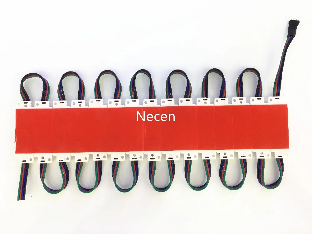 Necen 3 светодиода/pc 20 шт./лот 12 В светодиодный модуль пиксельные огни 5050 SMD led Рождество освещение RGB водонепроница