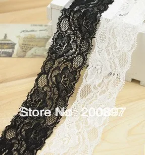 

Эластичные кружевные Обрезанные полоски средней яркости для одежды или сумок, кружевная лента «сделай сам», 30 метров, 2 цвета на выбор