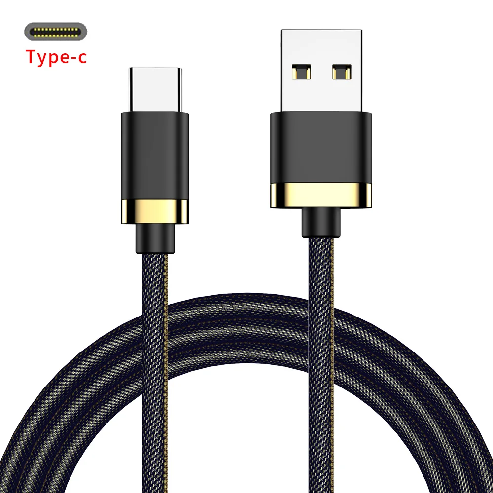 Черный Кабель USB type C для Xiaomi mi 8 9 Красный mi Note 7 USB-C кабель для samsung S8 S10 провод для быстрого заряда USB C кабель для зарядки мобильного телефона - Цвет: Черный