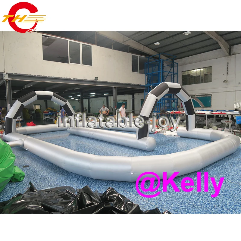 free air shipping inflatable track for sale durable go kart race cheap factory | Игрушки и хобби
