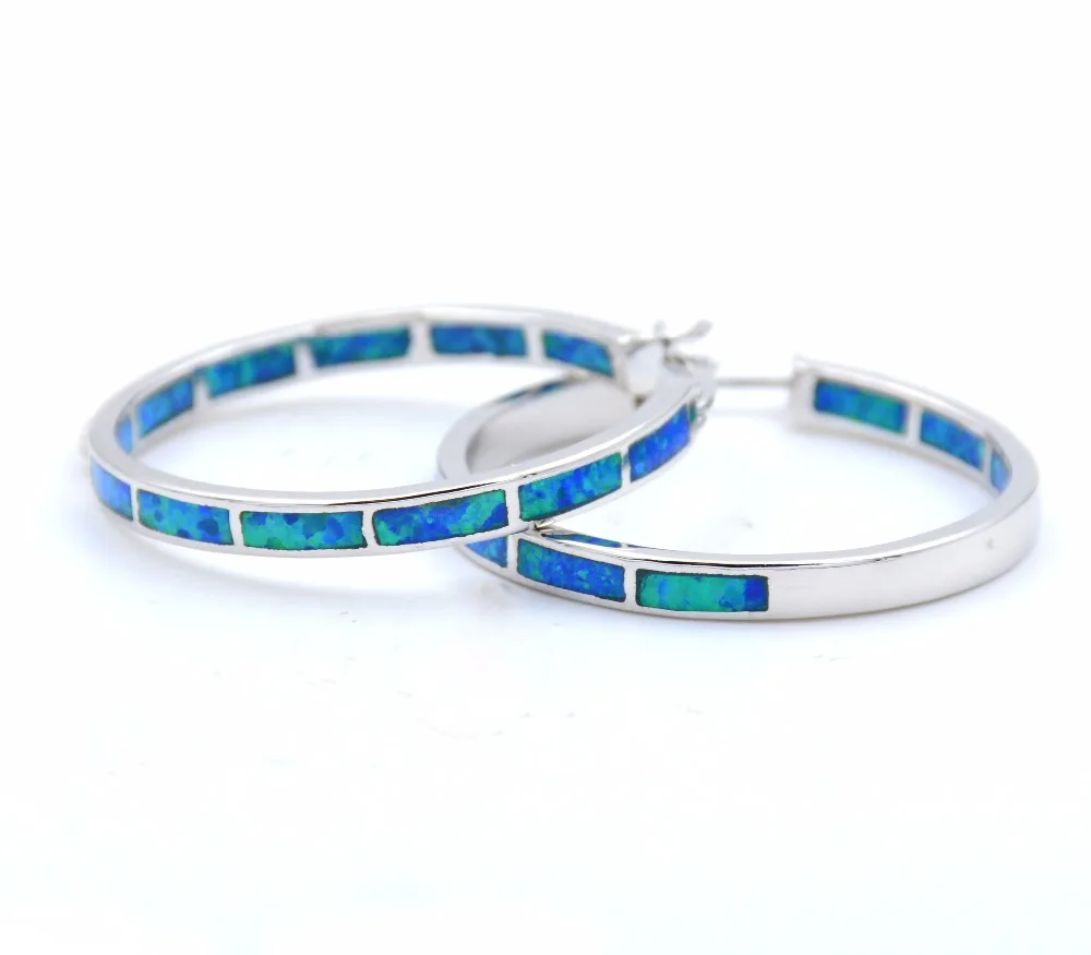 Летняя коллекция 2017 года серьги-кольца с большим огненным опалом бесплатная