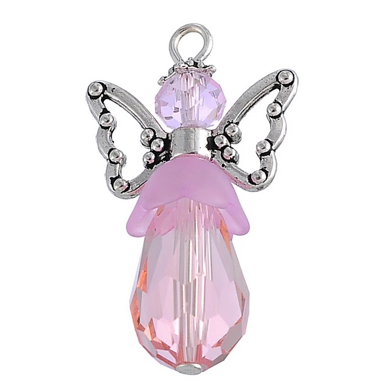 LASPERAL стеклянный акриловый кулон для ювелирных изделий девушка милая подвеска