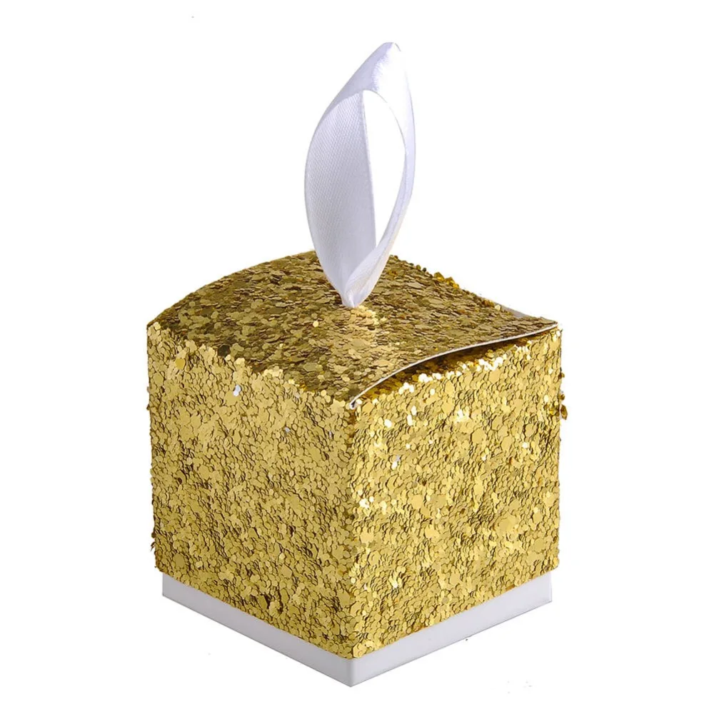 12 шт./компл./набор подарочные коробки для конфет свадебные коробка с атласная