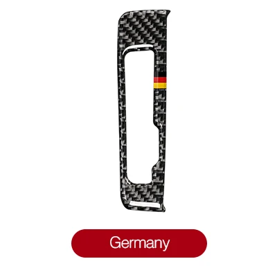 Germany Автомобильный интерьер карбоновое волокно переключения передач Панель кнопка рамка автомобиля Stcikers и наклейки для Audi A3 S3- автомобиль Стайлинг Аксессуары - Название цвета: Germany