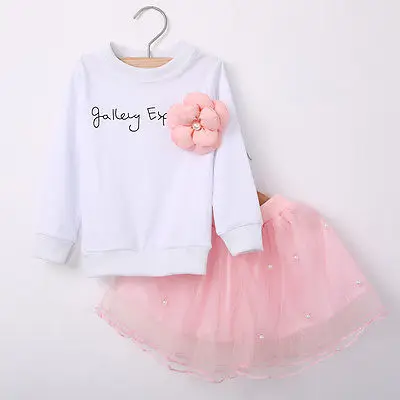 Комплект одежды для маленьких девочек хлопковая детская одежда с длинными