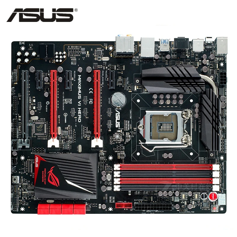Материнская плата ASUS Maximus VI Hero LGA 1150 DDR3 32 ГБ для Intel Z87 настольная системная SATA III