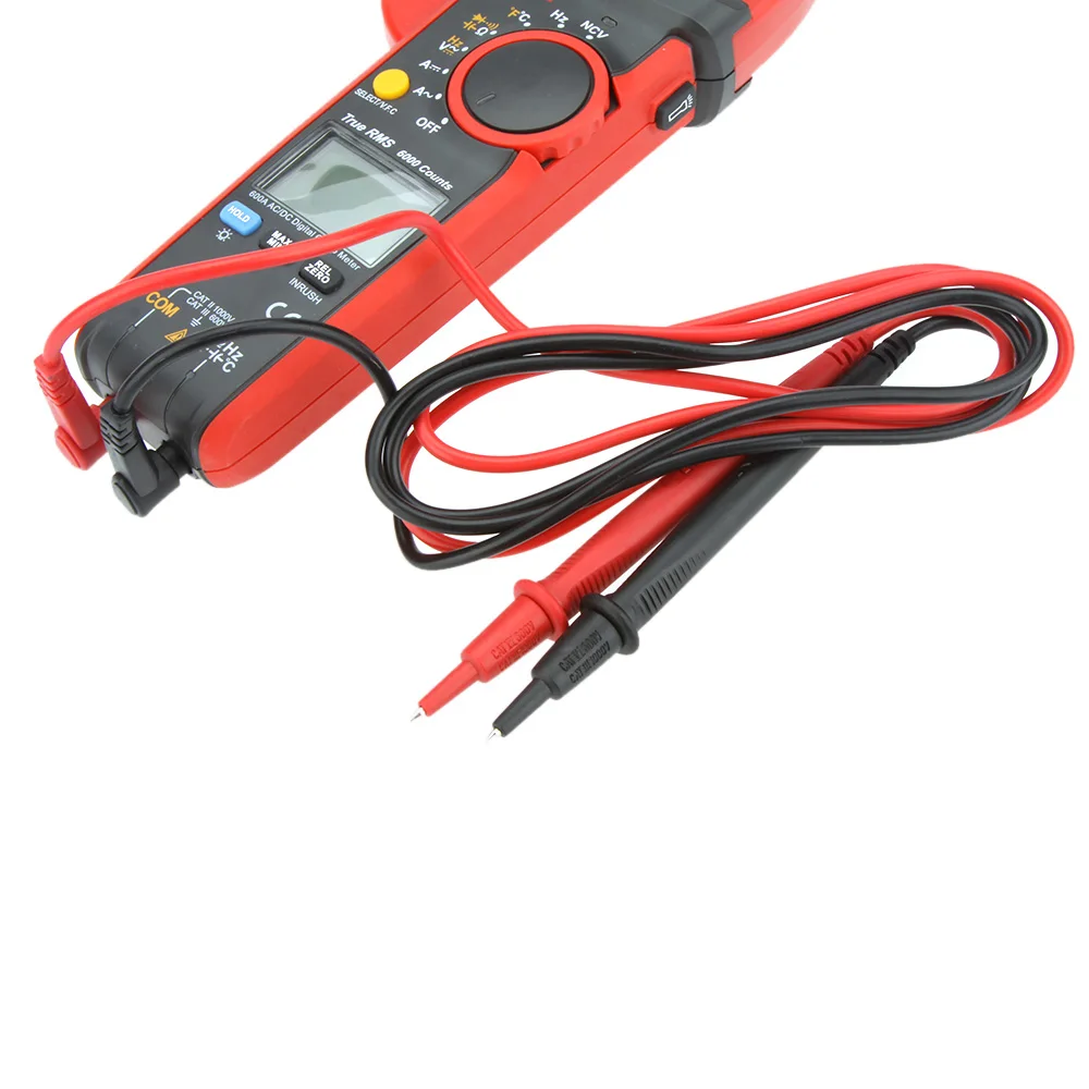 Uni T Ut216c 600a True Rms цифровой токовые клещи Автоматический диапазон W Частота емкость температура и Ncv тест Мегаомметр