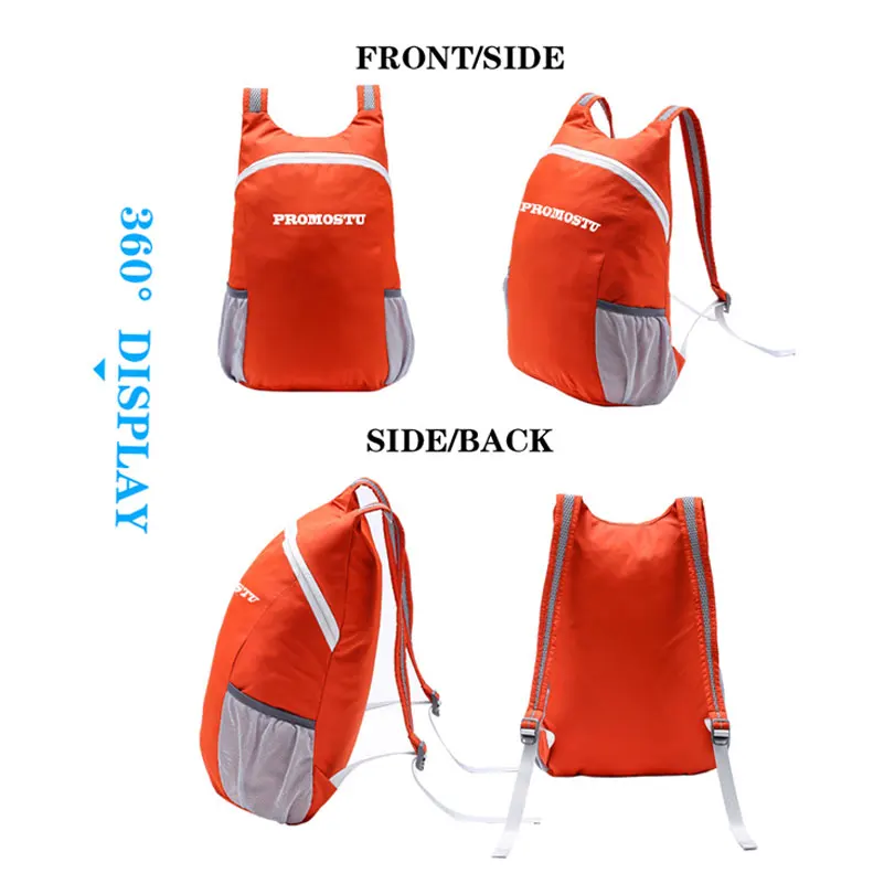 Легкий упаковочный рюкзак водостойкий походный небольшой удобный складной для