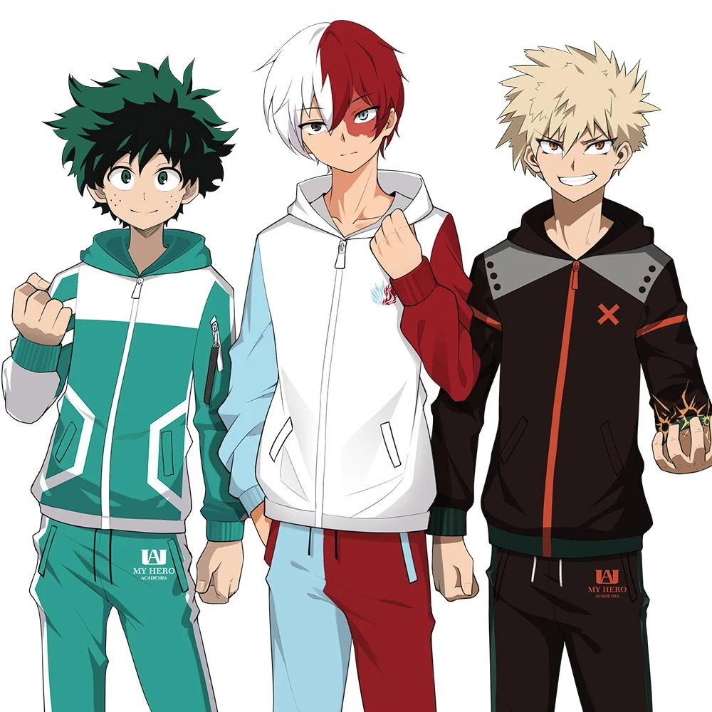 Boku no Hero Academy My Hero Academy костюмы для косплея Midoriya izku Bakugou Katsuki Todoroki толстовки брюки куртки пальто костюм
