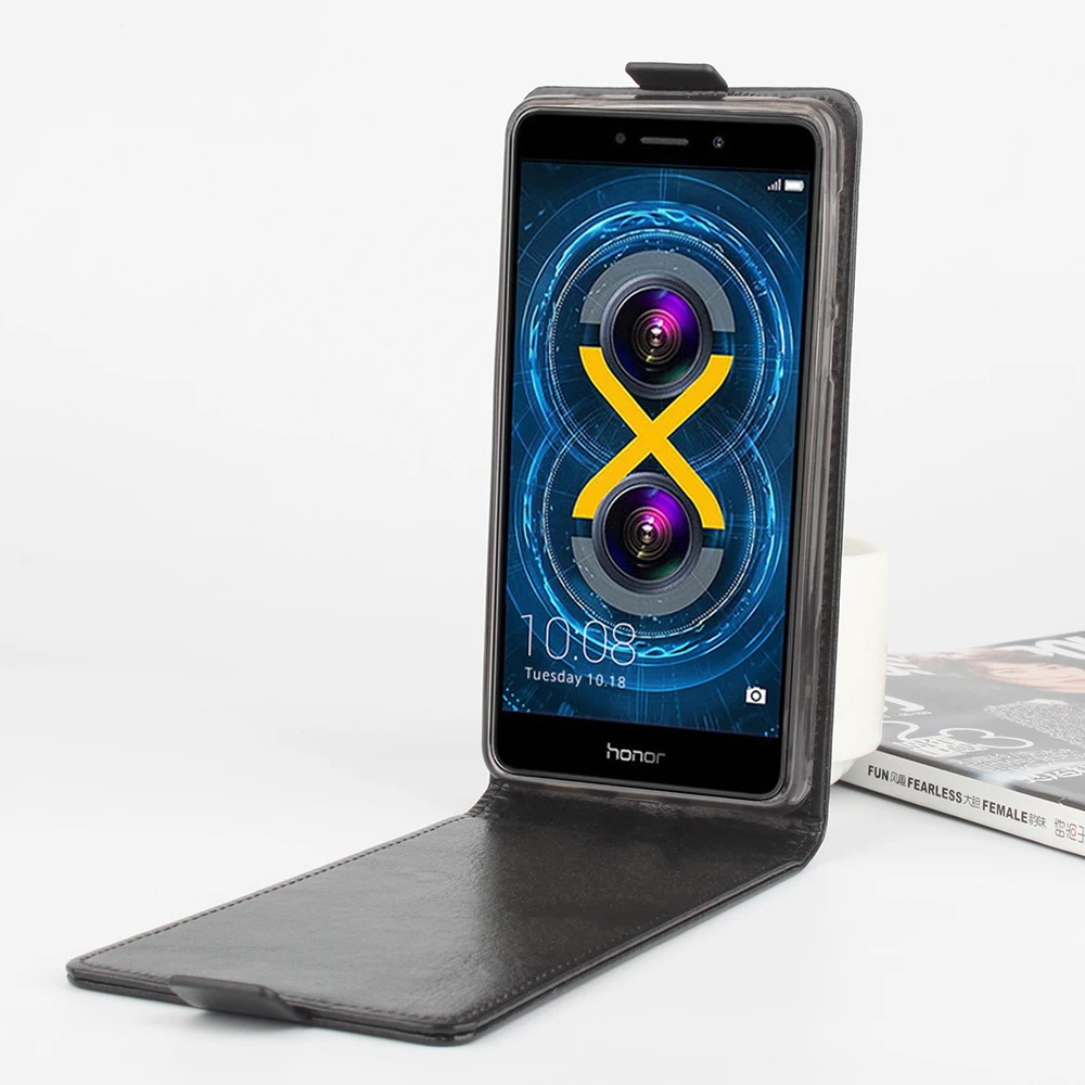 Кожаный чехол для Huawei Honor 6X / GR5 2017 чехол-книжка 6 X GR 5 чехлы телефонов сумки |