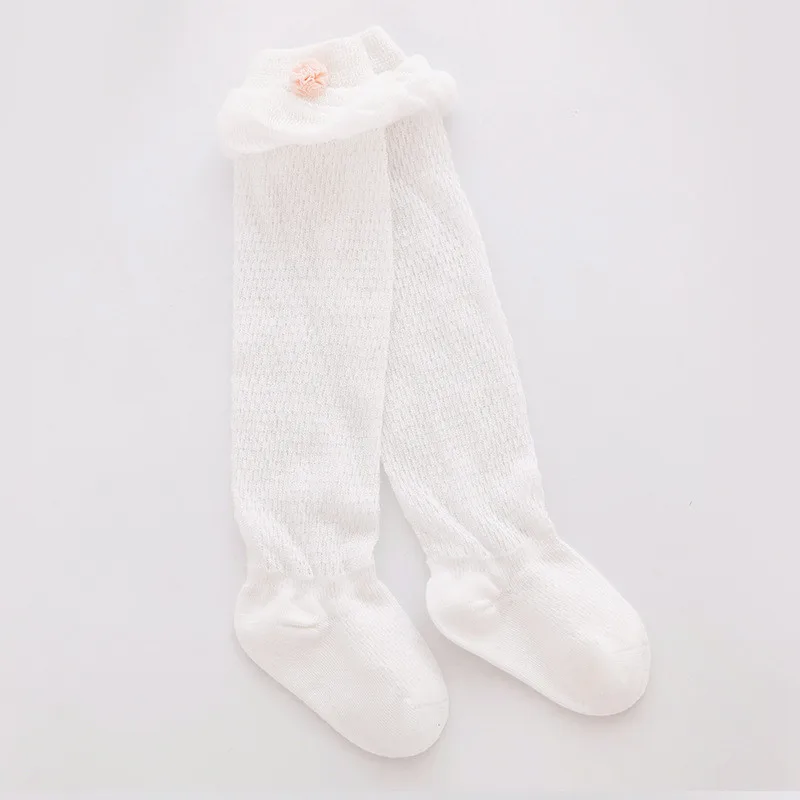 Летние носки для маленьких девочек тонкие сетчатые длинные дышащие хлопковые