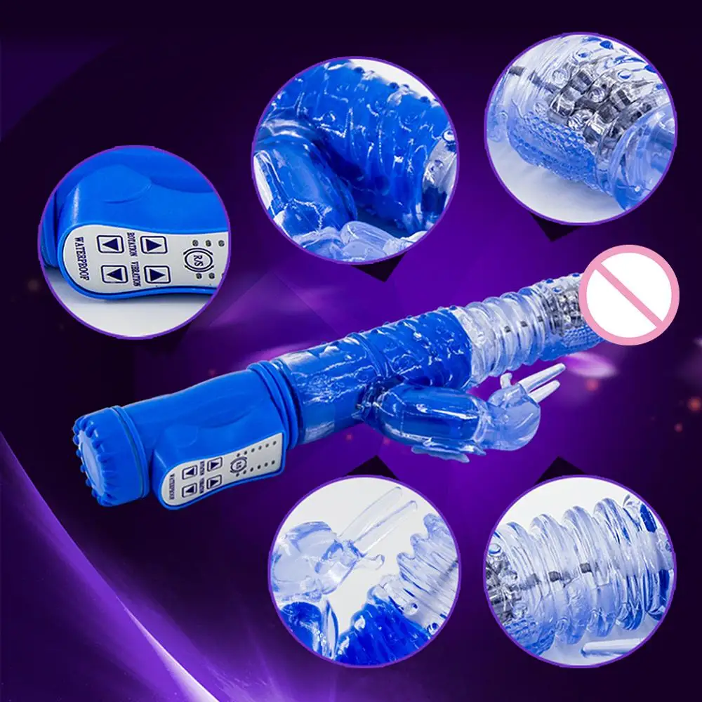 USB зарядка 5 режимов вибрации G Spot кролик вибратор с заячьими ушками для