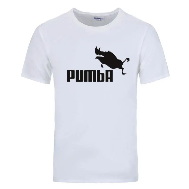 Новинка 2017 Забавные футболки милые homme Pumba для мужчин и женщин 100% хлопок крутая