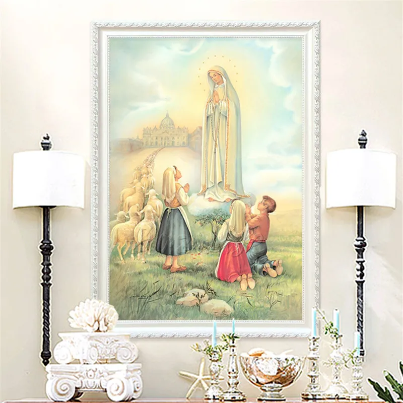 Домашний декор Иисус Христос дева многие наши леди Фатимы художественный