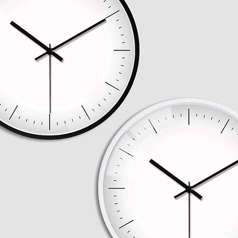 

Modern Minimalist Wall Clock Quartz Creative Kitchen Silent Black Designer Wall Clock Decorative Living Room Home Decor C5T036