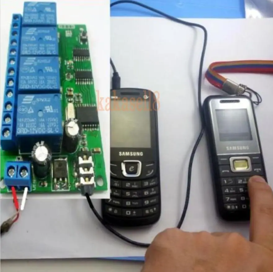 4 канальный DTMF MT8870 аудио декодер Умный домашний контроль ler Voice мобильный телефон
