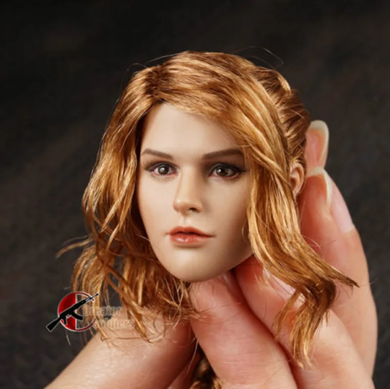 DIY 1/6 голова Лепка солдатики Израиля девушка резьба золотые волосы часть тела