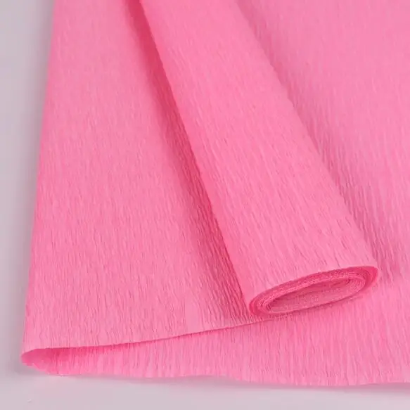 240*50 см Декоративные оригами гофрированная бумага ремесло DIY цветок обертывание складной Скрапбукинг Подарочные украшения для вечеринки гирлянда - Цвет: Dark pink