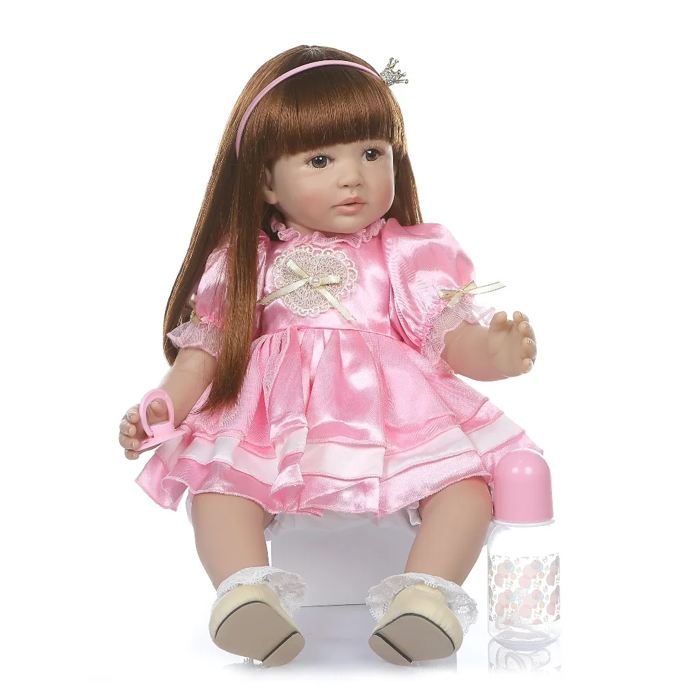 Реалистичная гибкая мягкая силиконовая виниловая Кукла реборн для девочек кукла