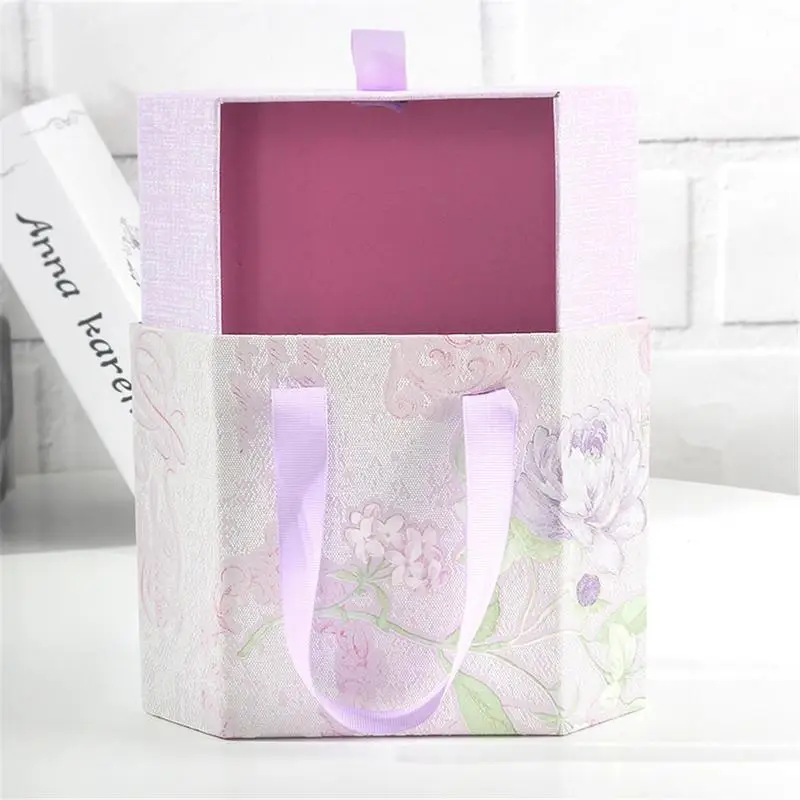 1 шт. ткань Знаки шестиугольник ящик конфеты золото Фольга инновационные