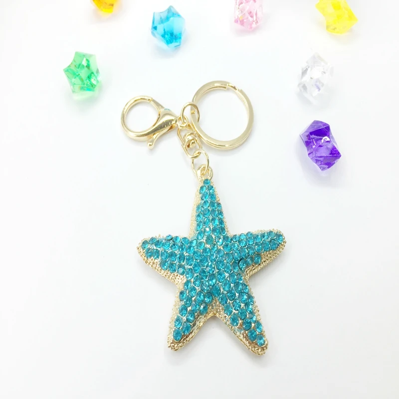 Новые модные уникальные креативные брелки с подвеской в виде морской звезды со