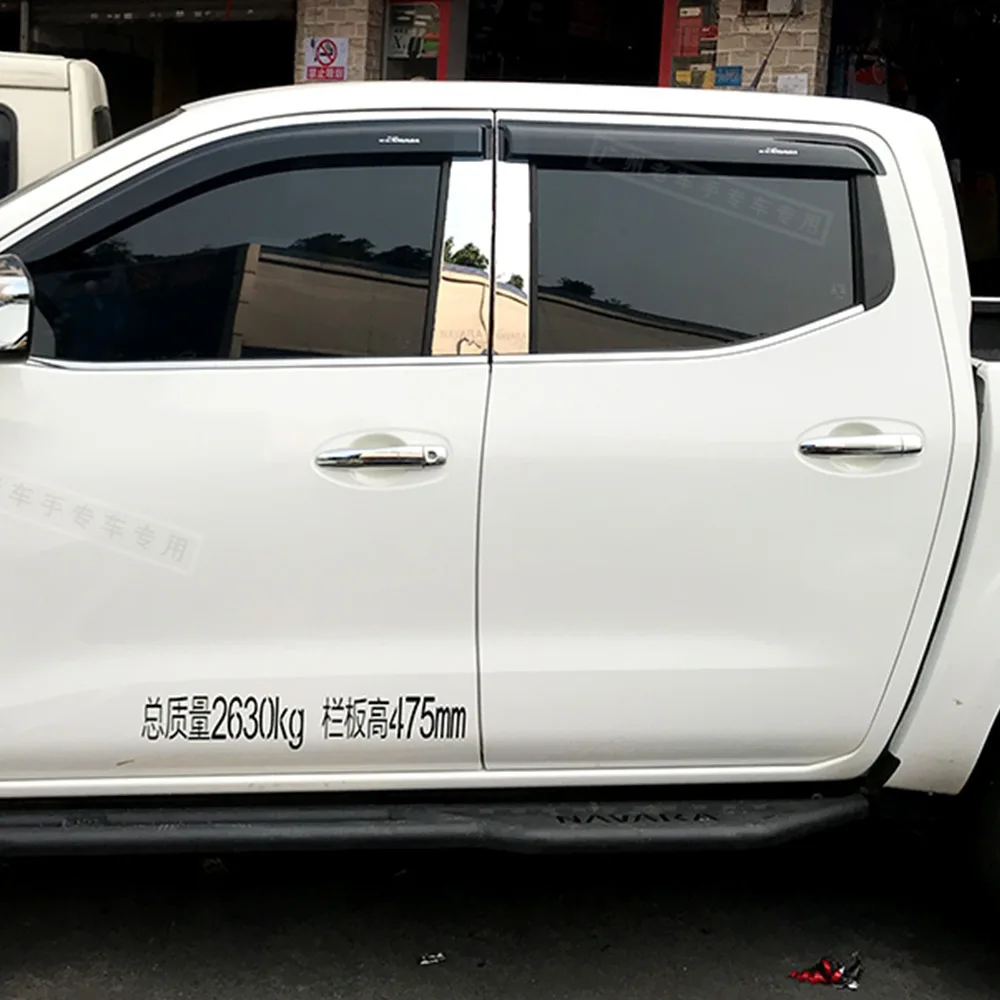 MONTFORD для Nissan Navara NP300 окна козырек Чехлы для мангала Vent тенты Дождь Защита от солнца дефлектор навесы