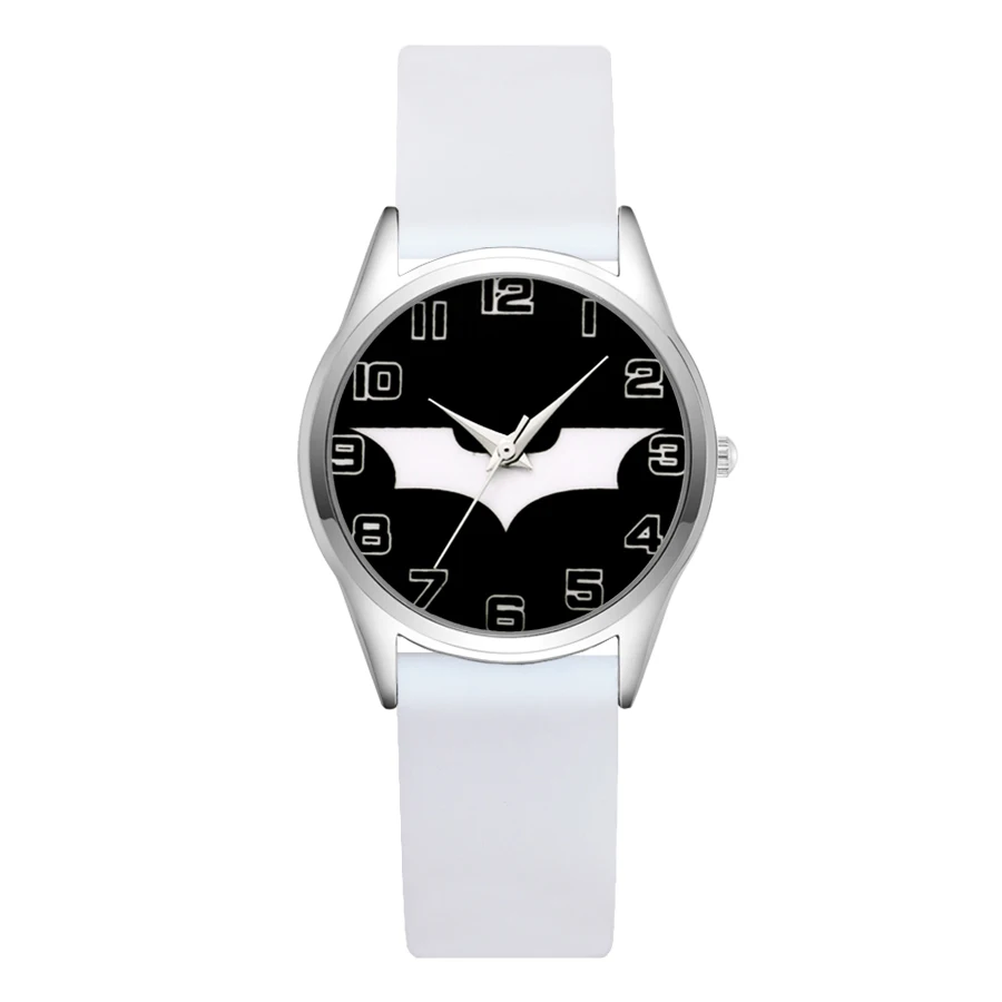 Cartoon bat style Children's Watches Women's Students girls Boys Quartz Soft Silicone strap Wrist Watch JC12 | Наручные часы