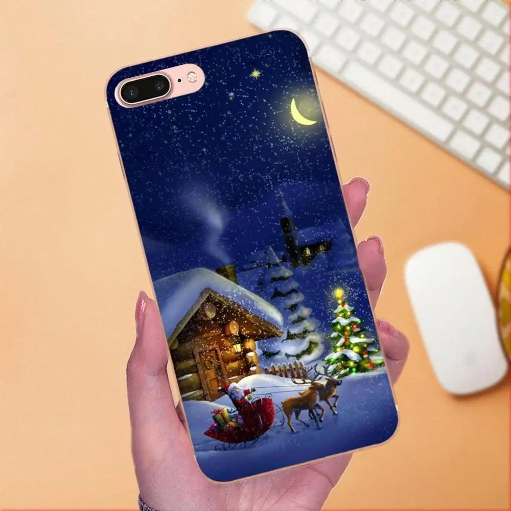 Для Xiaomi Redmi Note 2 3 3S 4 4A 4X 5 5A 6 6A Pro Plus ТПУ телефон с сердечками новым годом и