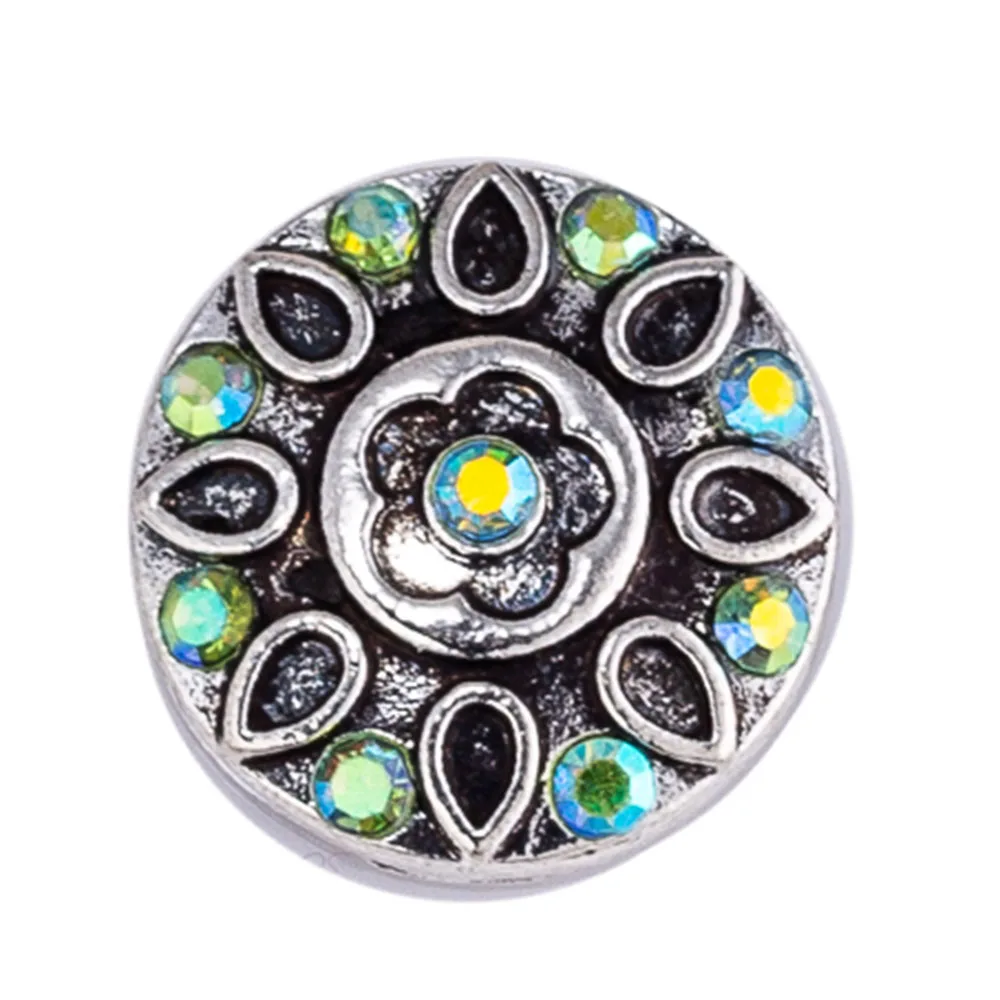 Кнопка застежка 18 мм Стразы застежки для фотографий Имбирные ювелирных изделий с