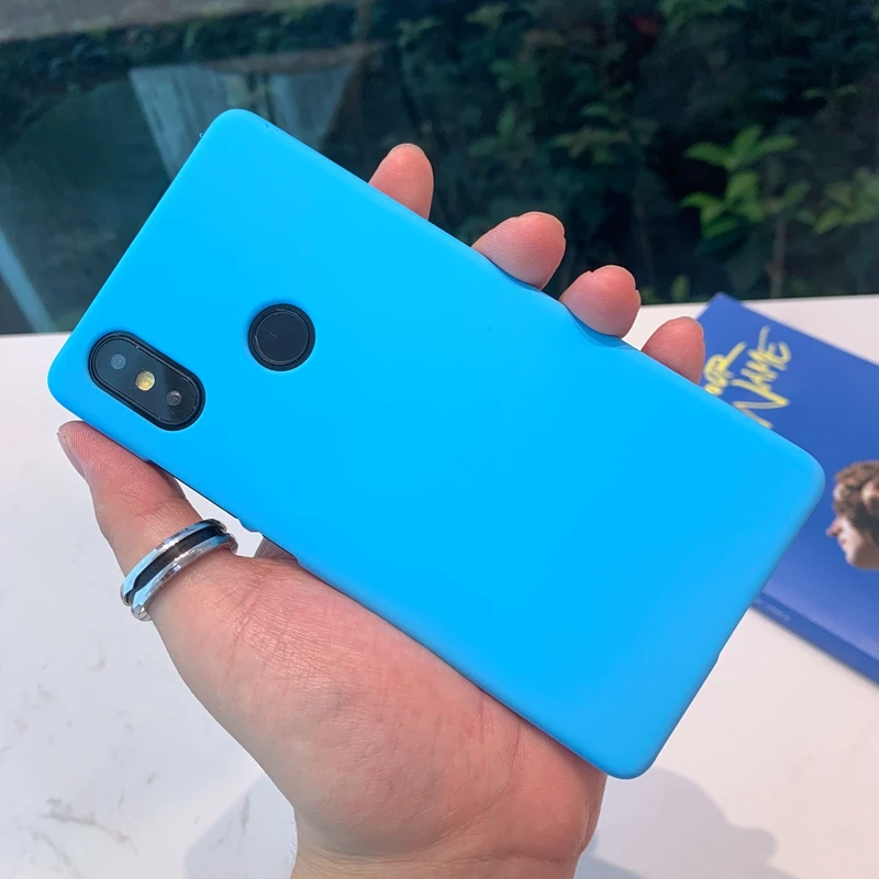 Цветной Матовый Жесткий Пластиковый PC чехол для телефона для Xiaomi mi 8 9 SE A1 A2 Lite Red mi Note 5 Plus 6 6A 7 Pro Go Pocophone F1 Coque - Цвет: Light Blue