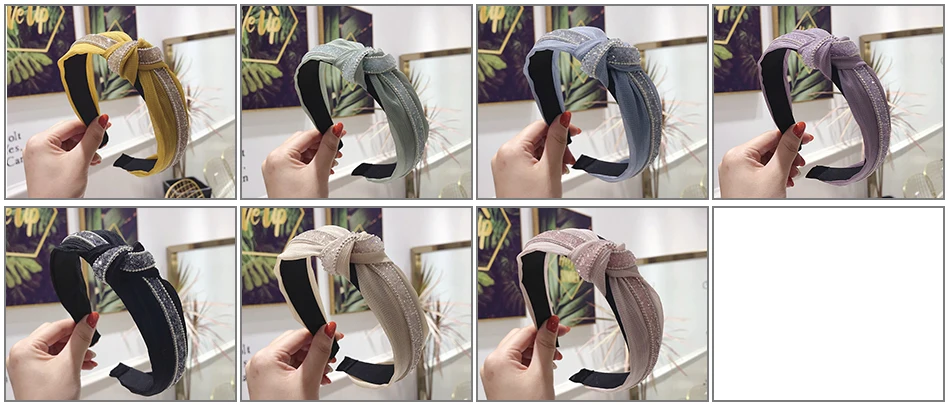 AWAYTR New Solid Color Peony Flower Velvet Hairband for Women Winter Headdress Ladies Ball Party Retro Fashion Accessories
