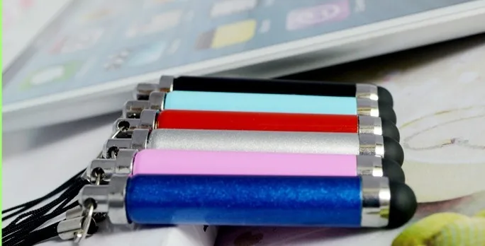 Красочные выдвижной металлический стилус для сенсорных емкостных Экран IPAD Телефон Tablet PC