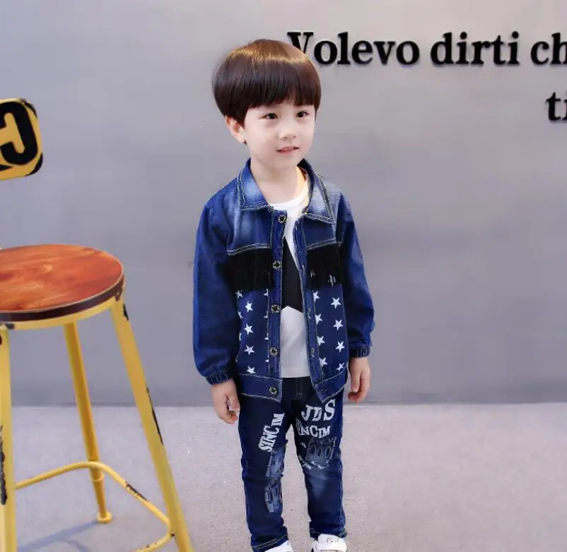 Комплект детской весенне-осенней одежды 2018 для мальчиков одежда маленьких