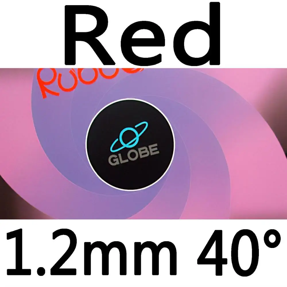 Глобус 999 пипсов в настольный теннис/pingpong Резина с губкой - Цвет: red 1.2mm H40