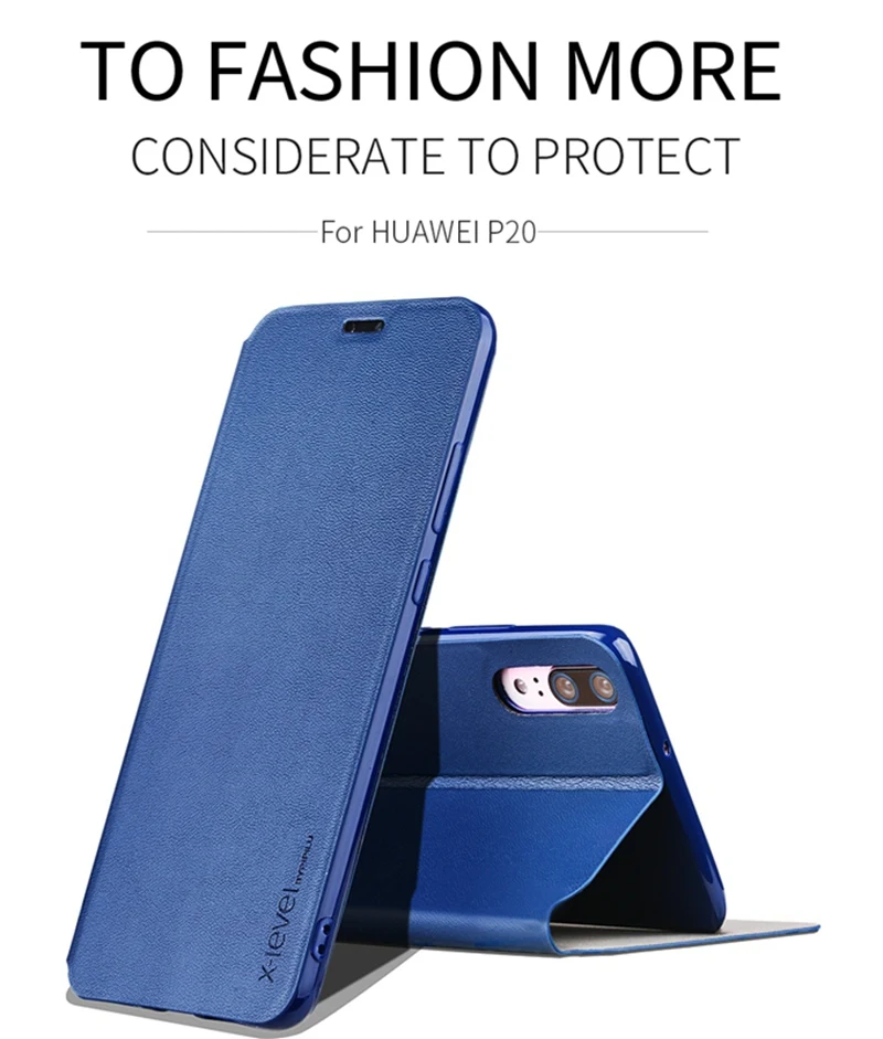 X-Level для huawei P20 Pro Чехол huawei P20 Lite кожаный TPU Флип складной кронштейн бумажник чехол для huawei P20 P20 Pro Чехол