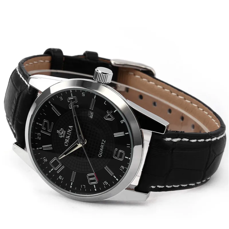 Напульсник MG Часы мужские ORKINA кварцевые с японским циферблатом из нержавеющей