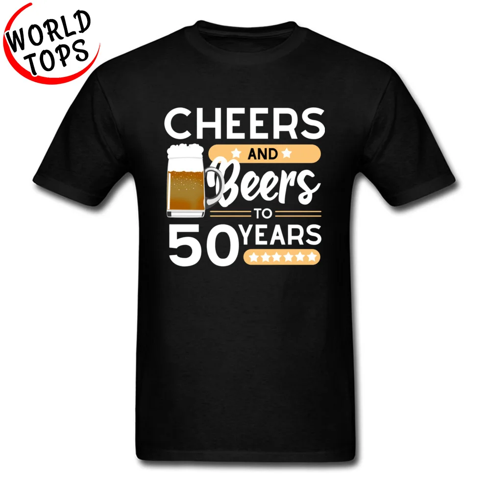 Вечерние футболки с принтом на день рождения надписью Cheers And Beers подарок для папы
