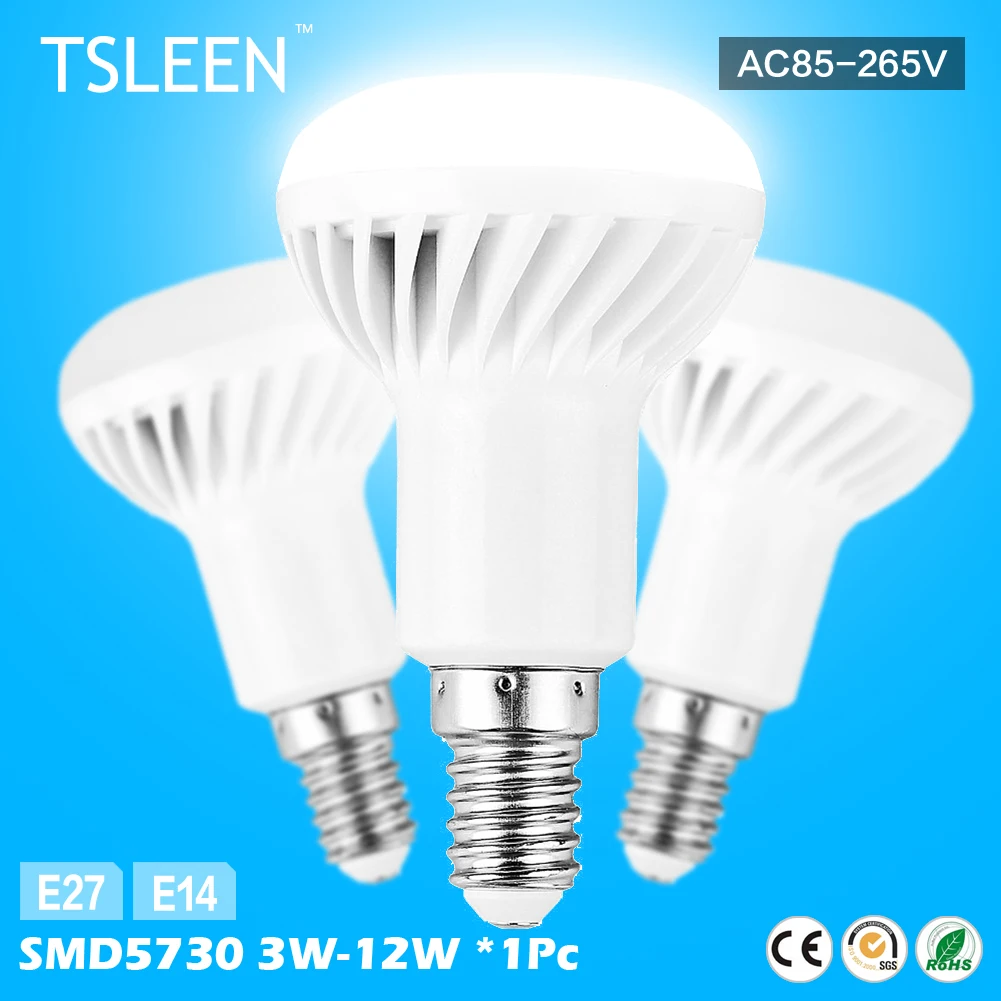 

TSLEEN Led Lamp R50 R80 R39 R63 LED Lamp Energy-saving Pearl Reflector Spotlight Bulb Lights E14/E27 LED Reflector Blub