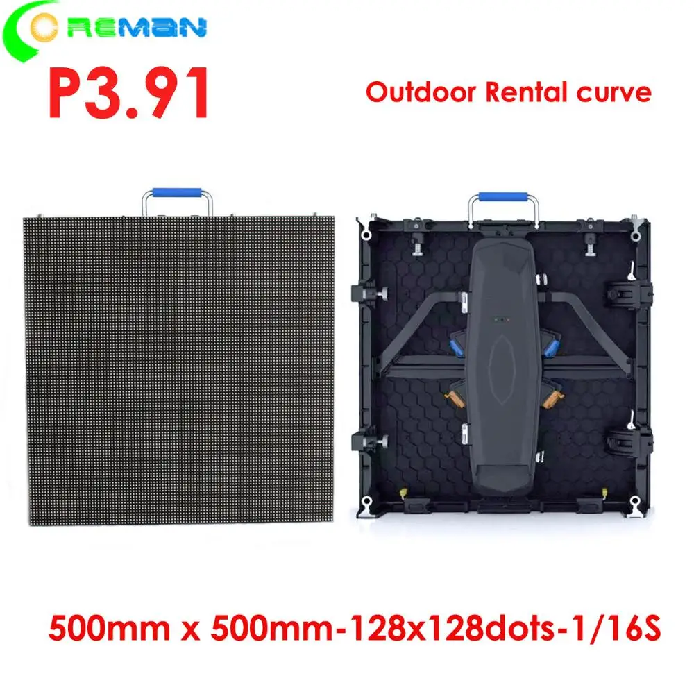 Cheapest price outdoor advertising led display manufacture p3.91 flexible shape mobile video panel low power consumption | Электронные