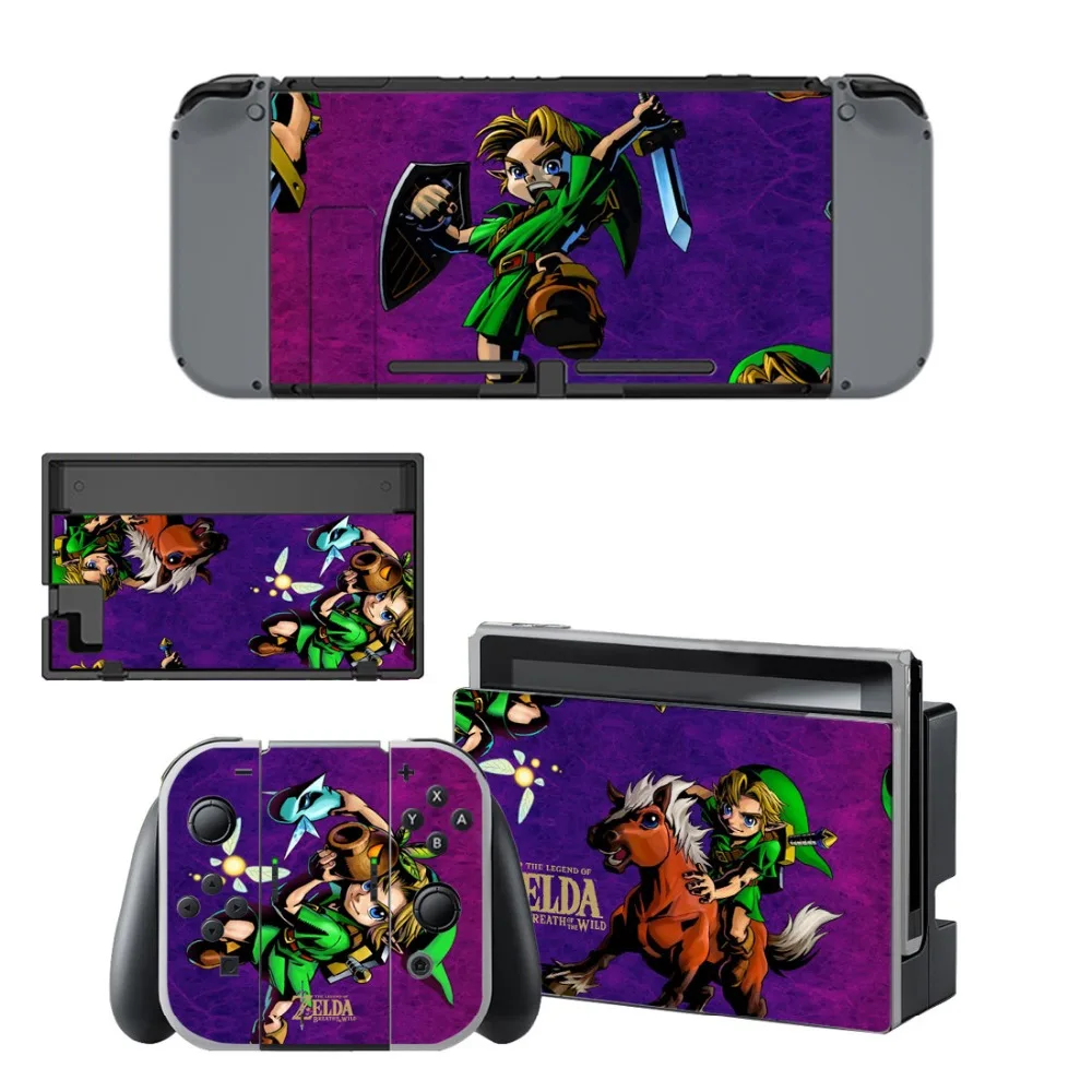 Наклейка s для Nintendo Switch Console& Gamepad, виниловые наклейки для кожи, наклейка для игры Zeld a, чехлы, протектор для NS