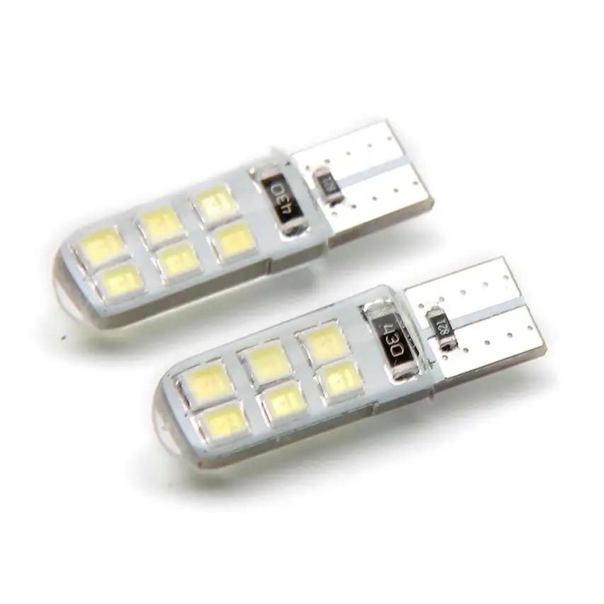 Франшиза 2 шт T10 W5W водонепроницаемый 2835 12 SMD клиновой номерной знак боковой