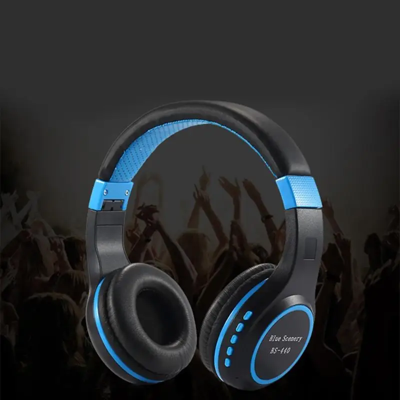 Новые беспроводные Bluetooth наушники складные супер стерео звук гарнитура с микрофоном Поддержка TF слот для карты FM радио
