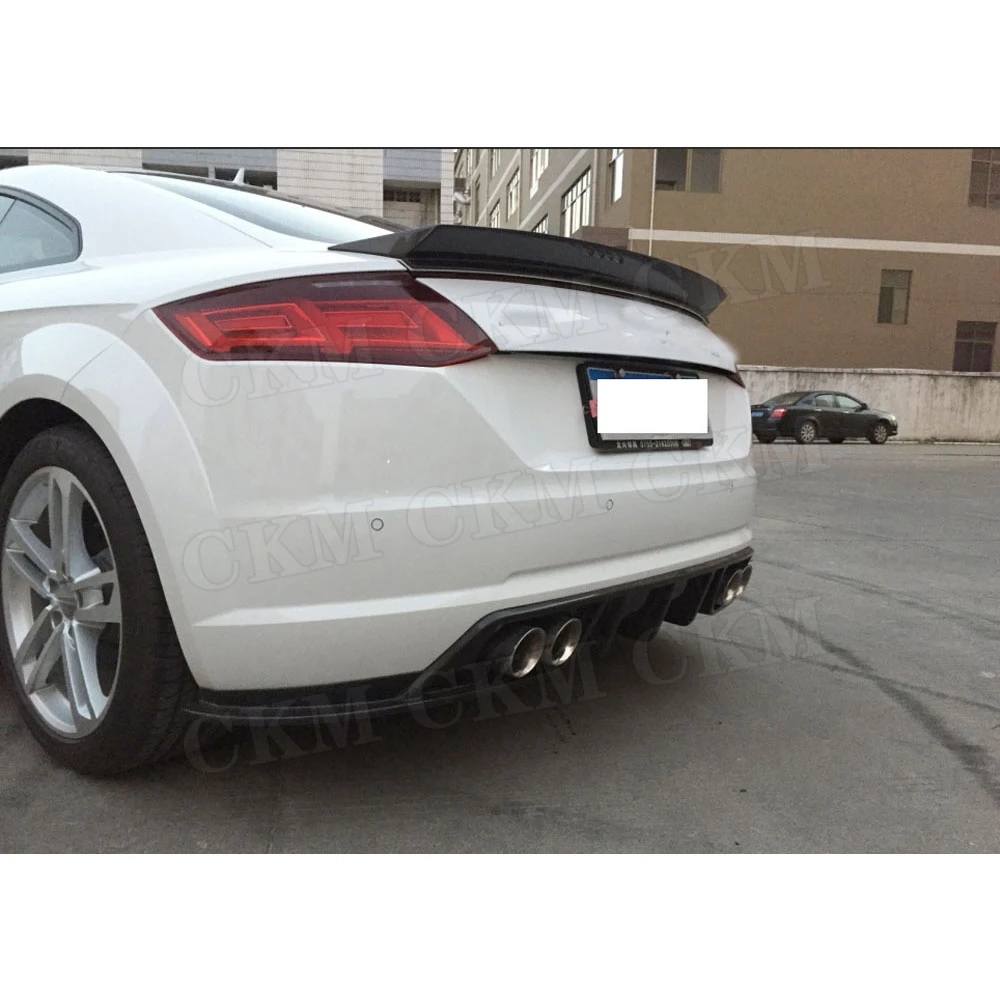 Задний диффузор для губ из углеродного волокна Audi TT TTS TTRS 2014-2017 BT стиль