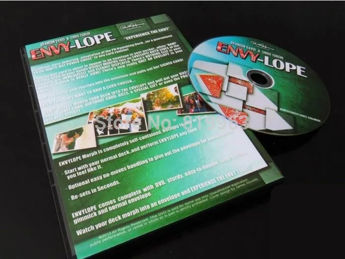 Пол Харрис подарит Envylope (Gimmick + DVD) магические карты сцены трюки крупным планом